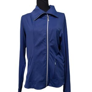 Jofit Asymmetrical‎ Full-zip Jacket activewear athletic golf Navy size medium